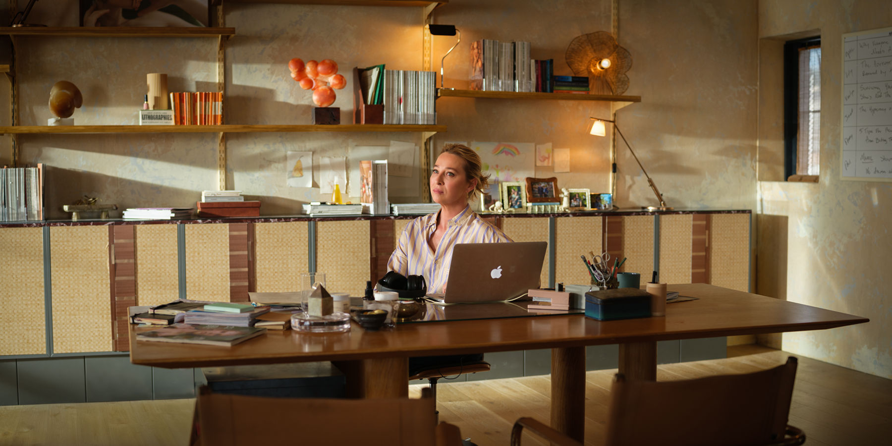Asher Keddie as Evelyn Jones in Strife Ser 2